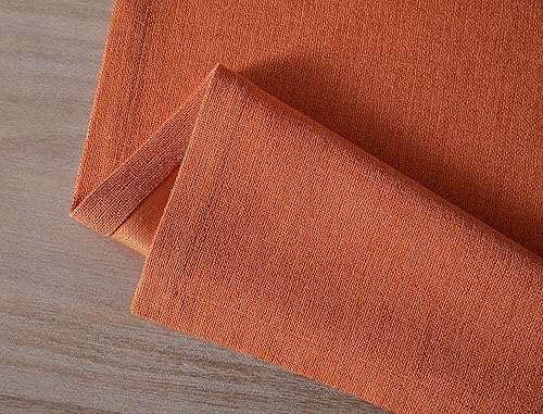 Miniatura 7 de ZeeMart Caminos de Mesa de Arpillera Estilo Granja de 36 Pulgadas de Largo, Color Naranja Quemado Tejido Rústico para Comedor de Otoño para Uso