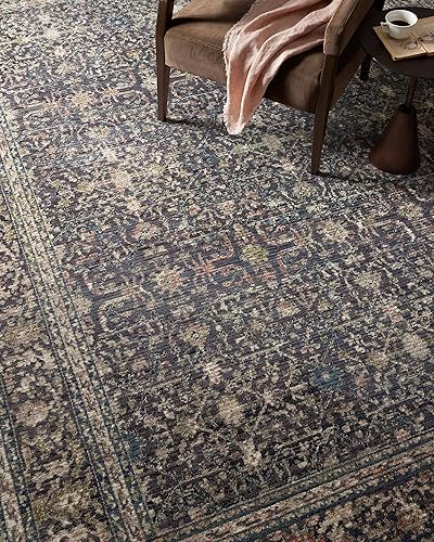 Miniatura 6 de Jean Stoffer x Loloi Bradbury Collection BRU-01 MidnightMulti - Alfombra decorativa de 3 pies 7 pulgadas x 5 pies 7 pulgadas