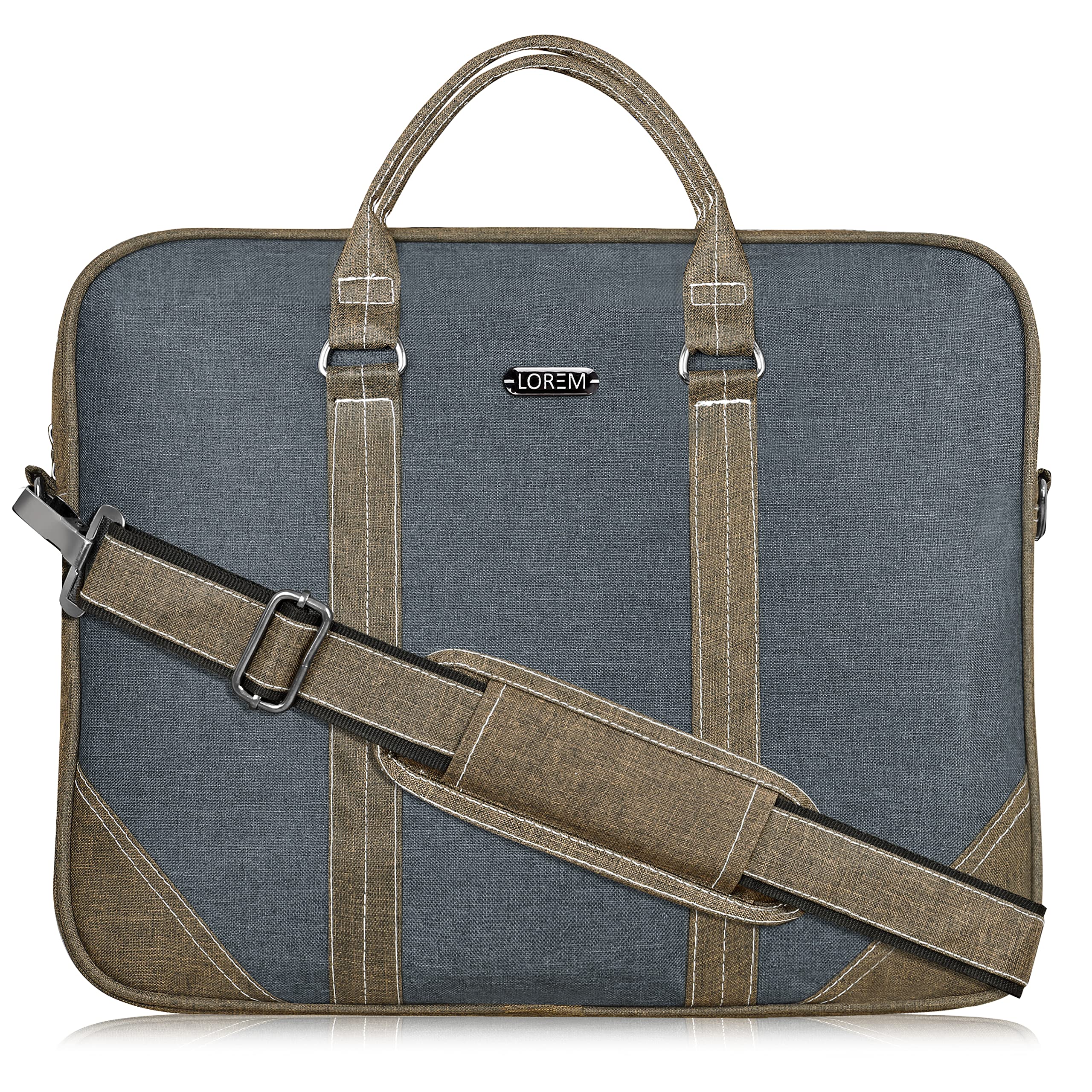LOREM Unisex Multicolor Linen Textured synthetic Laptop Bag BG46 (B09KM5P2HC) Amazon Price History, Amazon Price Tracker