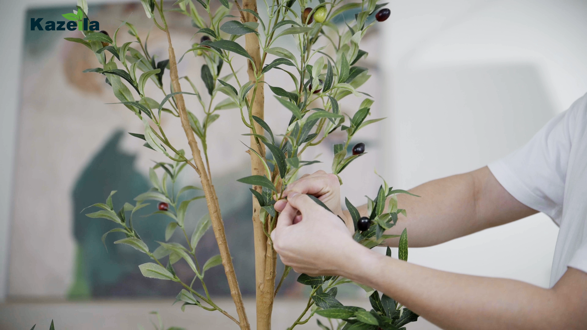 Amazon.com: Kazeila Artificial Olive Tree 7FT Tall Faux Silk Plant