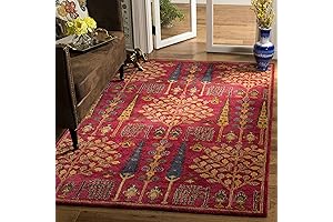 Stunning 3x5 Handwoven Wool Rug: Enrich Your Space with Timeless Charm