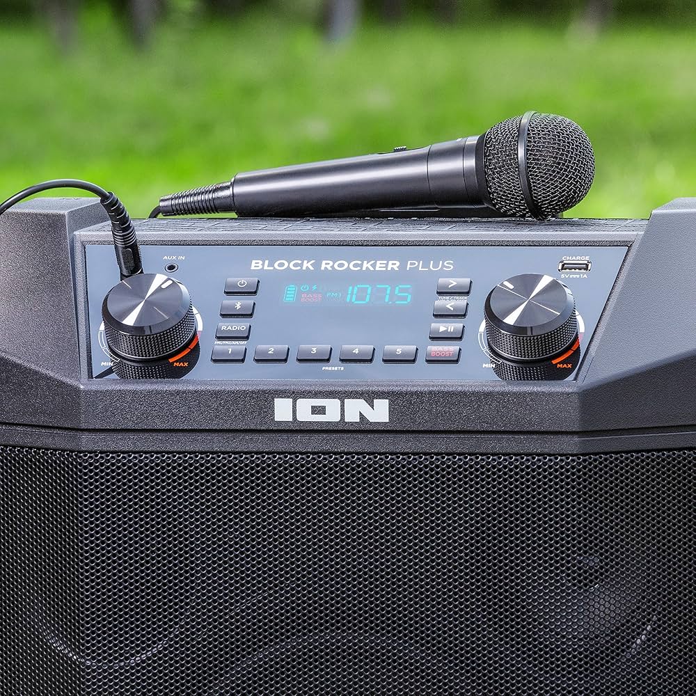 スピーカー・ウーファー ION BLOCK ROCKER PLUS. 365 Amazon.com: ION Block Rocker Plus - 100W Bluetooth Outdoor Speaker