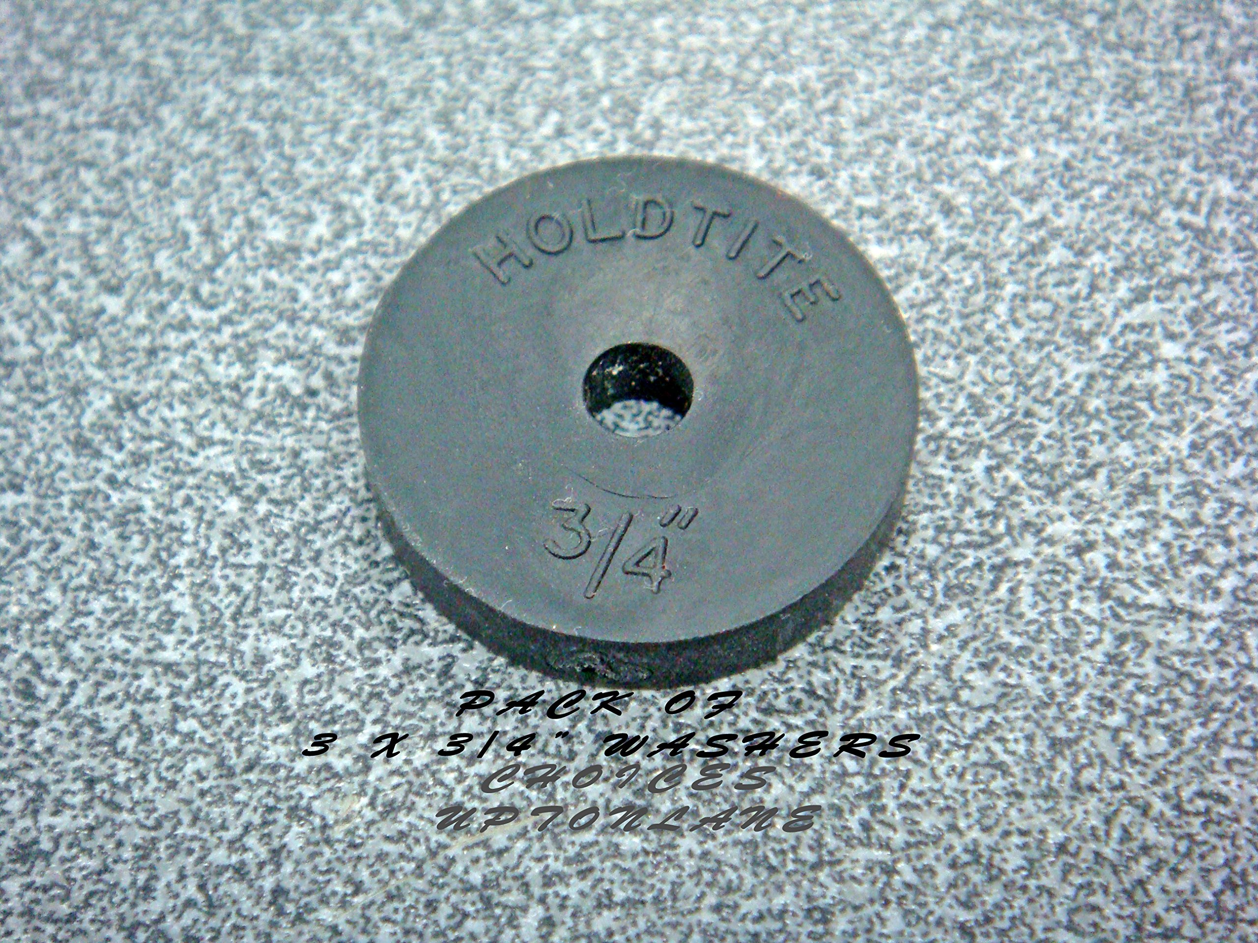 Ak Black Rubber Replacement Flat Tap Washers For Sink Bath Basin Taps Various Sizes & Packs (Pack Of 3 X 3/4")