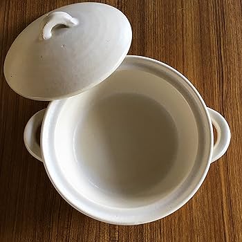 Amazon｜STUDIO M'(スタジオエム) ドゥーブ6号鍋 (白)｜土鍋