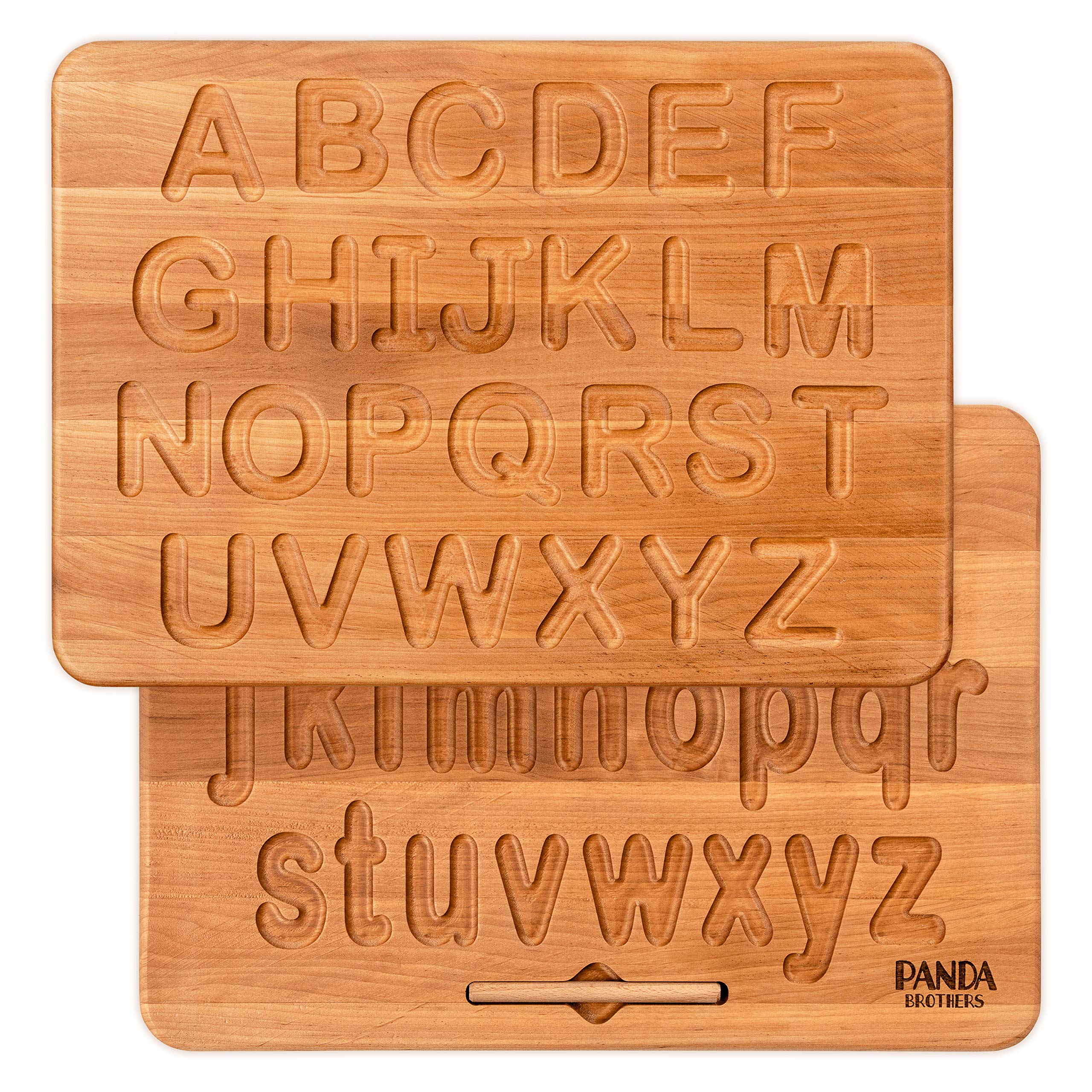 Buy Panda Brothers Wooden Alphabet Tracing Board Montessori Letters
