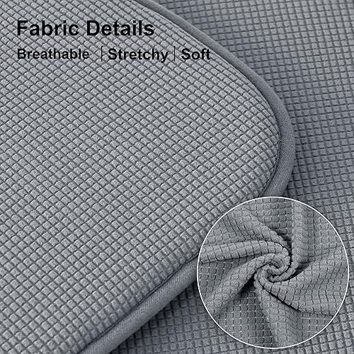 Miniatura 2 de Shinnwa Paquete de 4 cojines antideslizantes para sillas de comedor, cojines de asiento de cocina en forma de U, juego de 4, 15 x 16 pulgadas, color