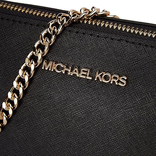 Miniatura 6 de Michael Kors Jet Set Bolsa cruzada mediana de viaje Negro, Blanco brillante, Marrón, Equipaje, Powder Blush, Vainilla