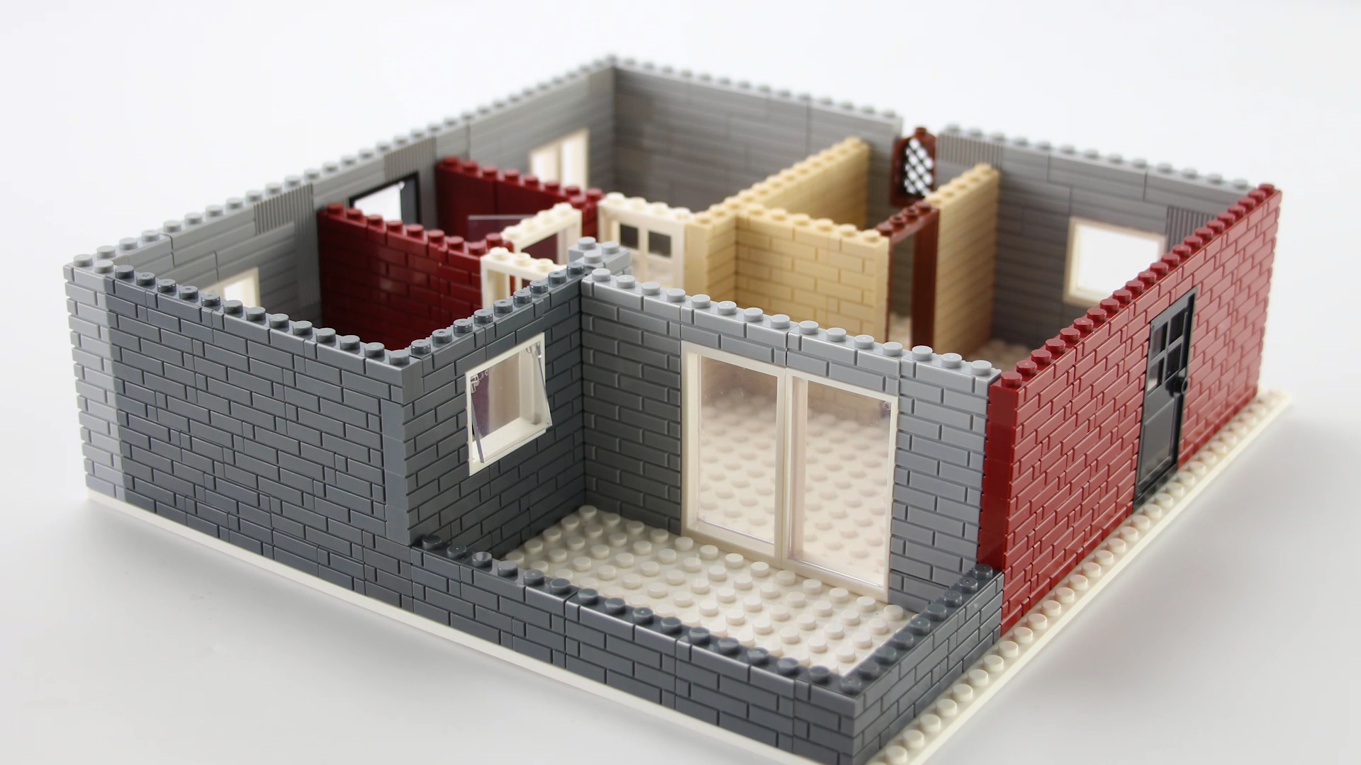 Lego House Pieces 200pcs 1x2 Masonry Bricks ABS Building - Main Image