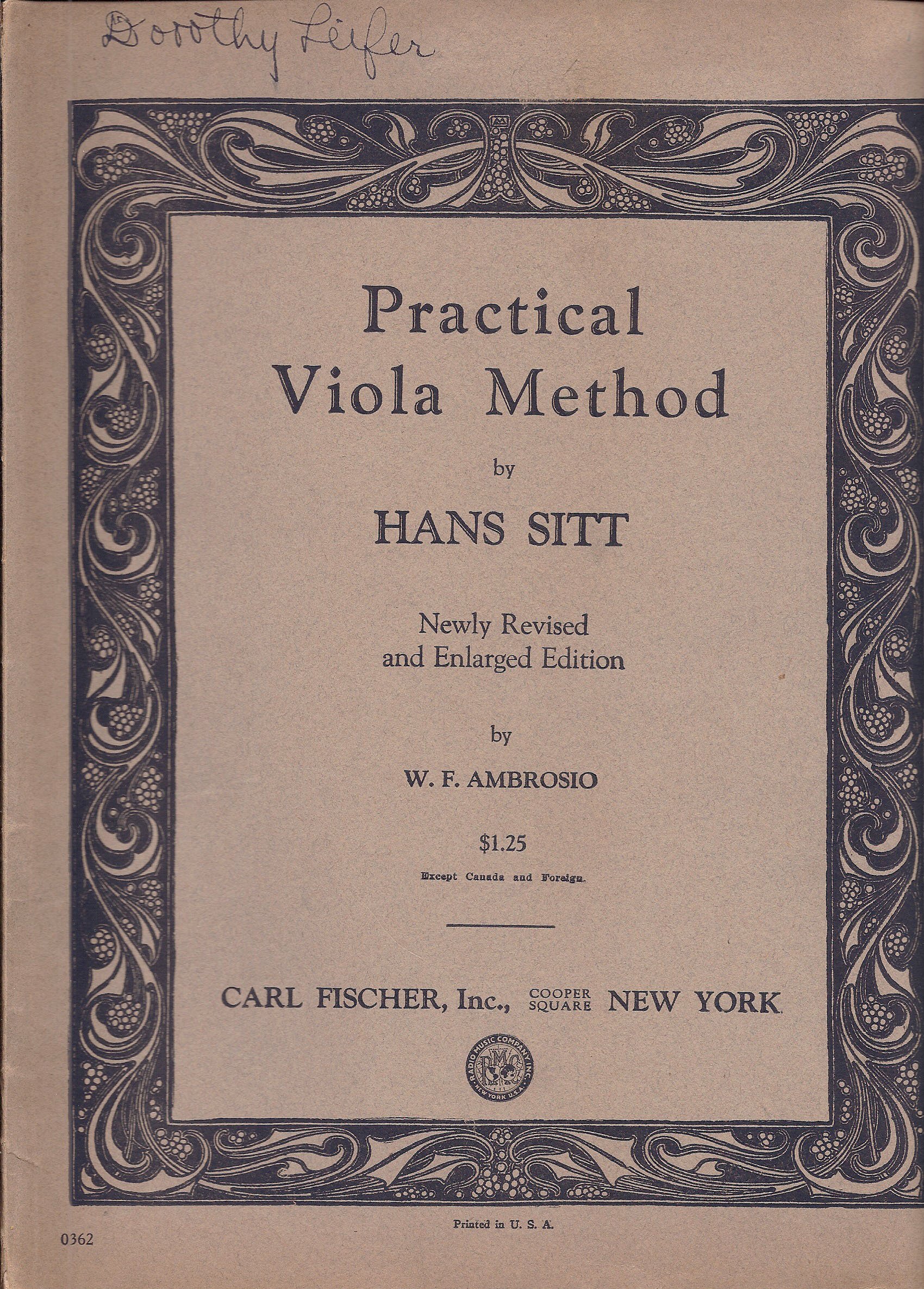 O362 - Practical Viola Method (ALTO)