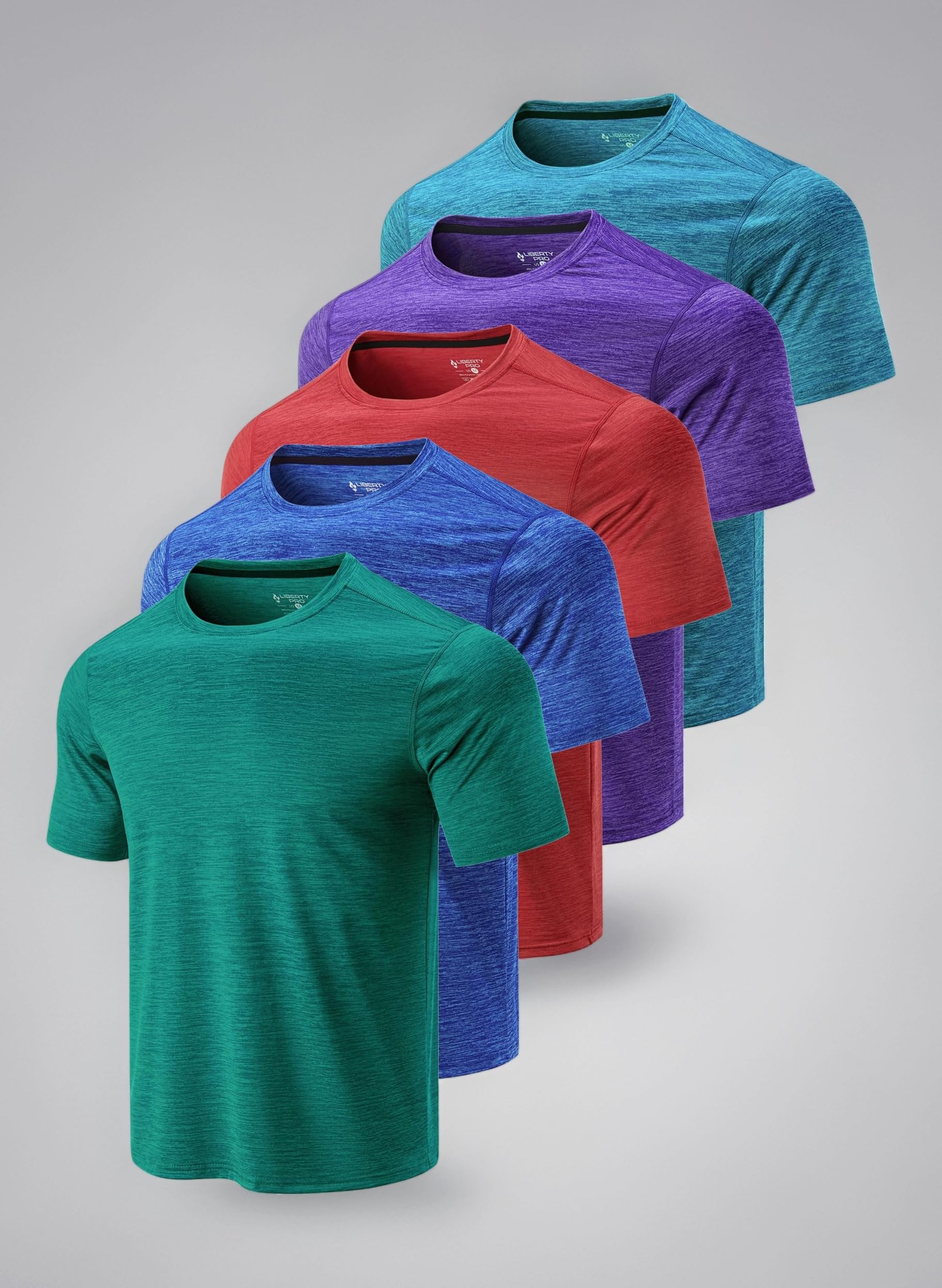 Liberty Imports Men's T-Shirts Athlétiques À Manches Courtes Et Col Rond T-Shirt