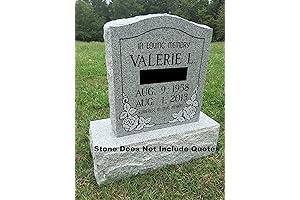 Elegant Granite Memorial Headstone for Cemetery Adornment (5 Designs)