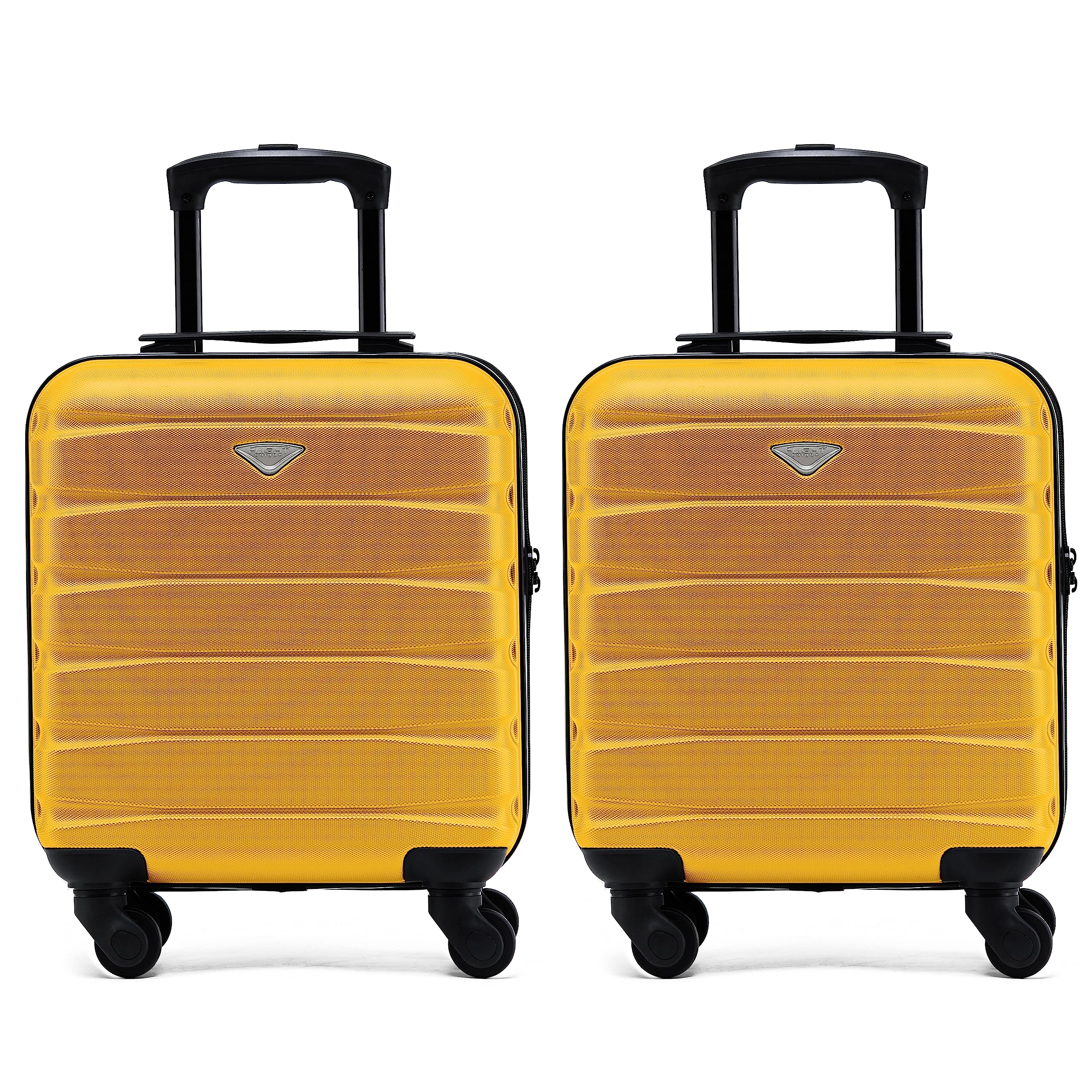 Flight Knight Suitcase Set of 2 Lightweight 4 Wheel ABS Hard Case Cabin Carry On Hand Luggage Approved for Over 100 Airlines Including easyJet, British Airways, Ryanair & Many More 55x35x20cm — view 168