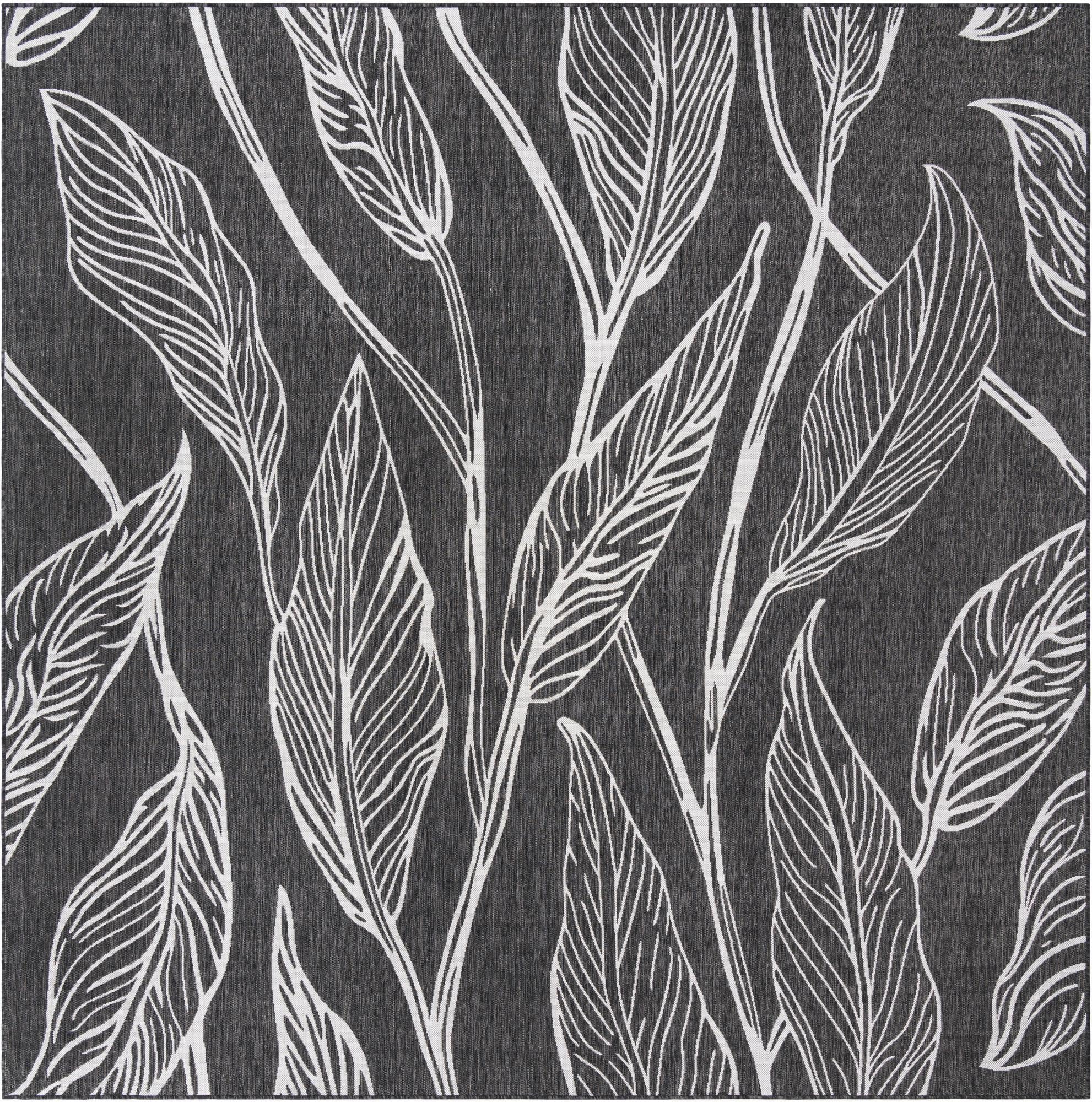 Unique Loom Botanical square outdoor rug