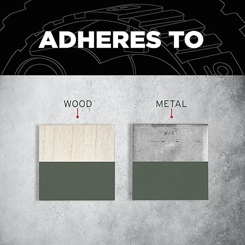 Miniatura 8 de Rust-Oleum 383421 - Pintura en aerosol 5 en 1 personalizada para prevención del óxido, 12 onzas, verde tierra satinado