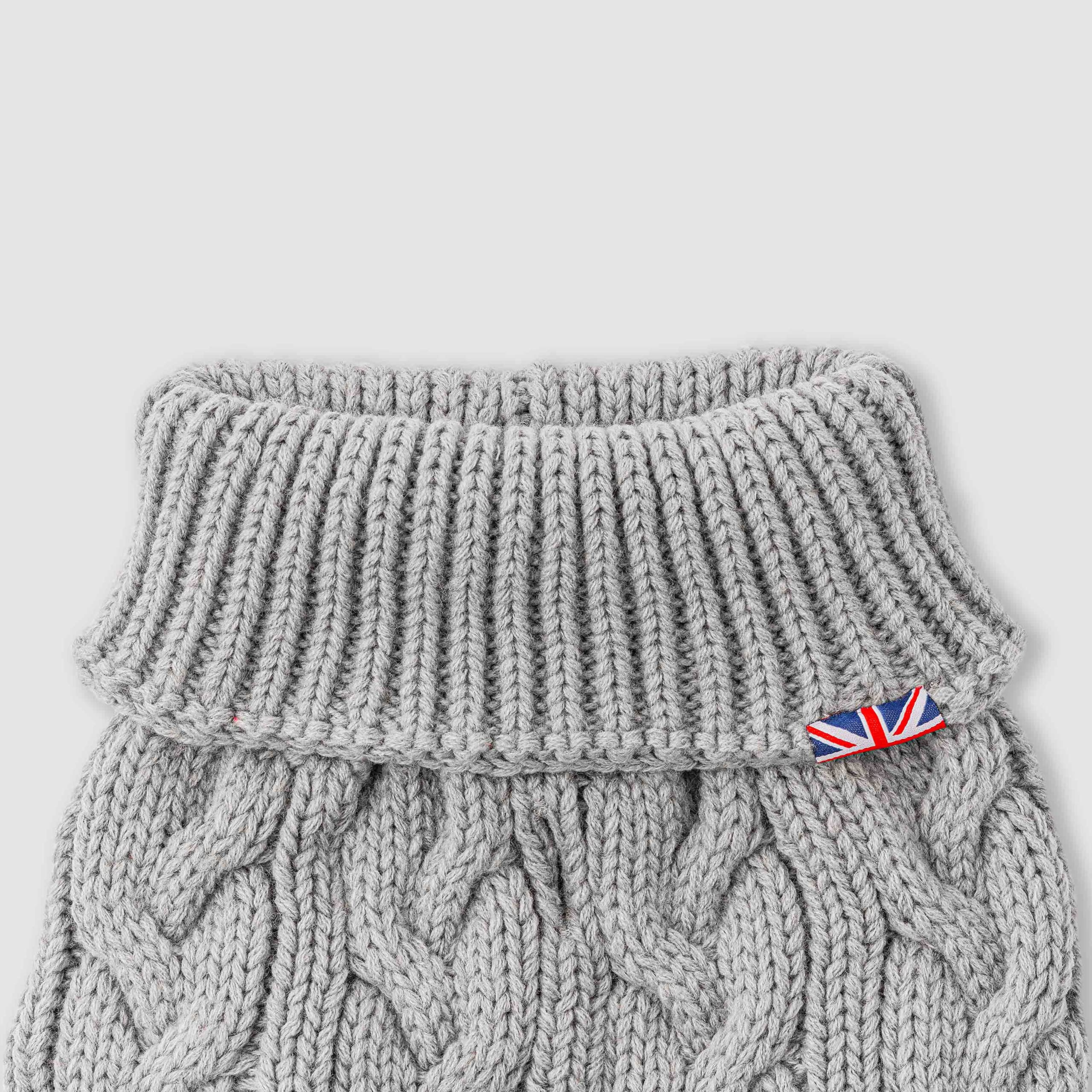 HUGO & HUDSON Knitted Dog Jumper, Luxury Cable Knit Pullover Turtleneck Sweater Vest for Puppy and Adult Dogs - Image 4
