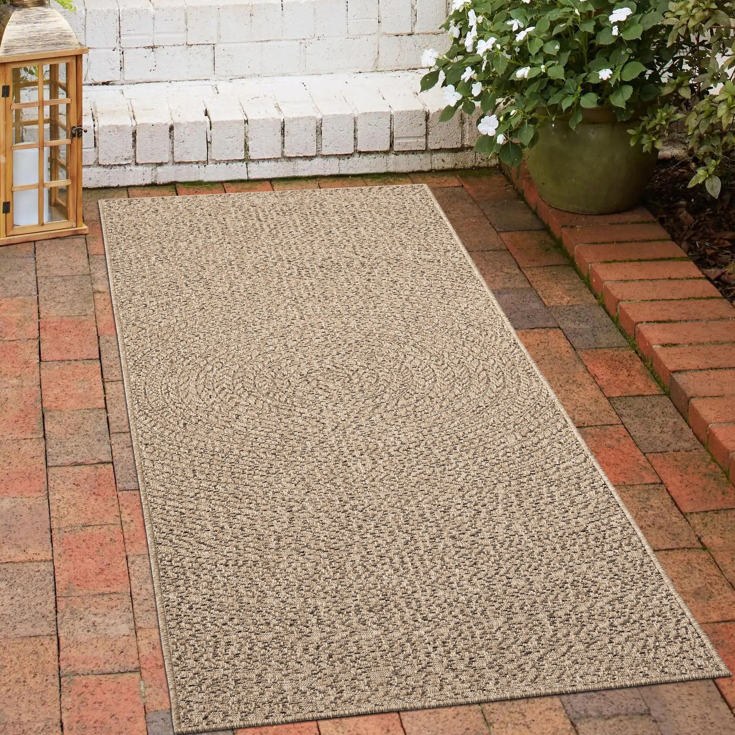 Tapis de balcon et terrasse 60x90 cm effet sisal résistant pour aménager votre jardin