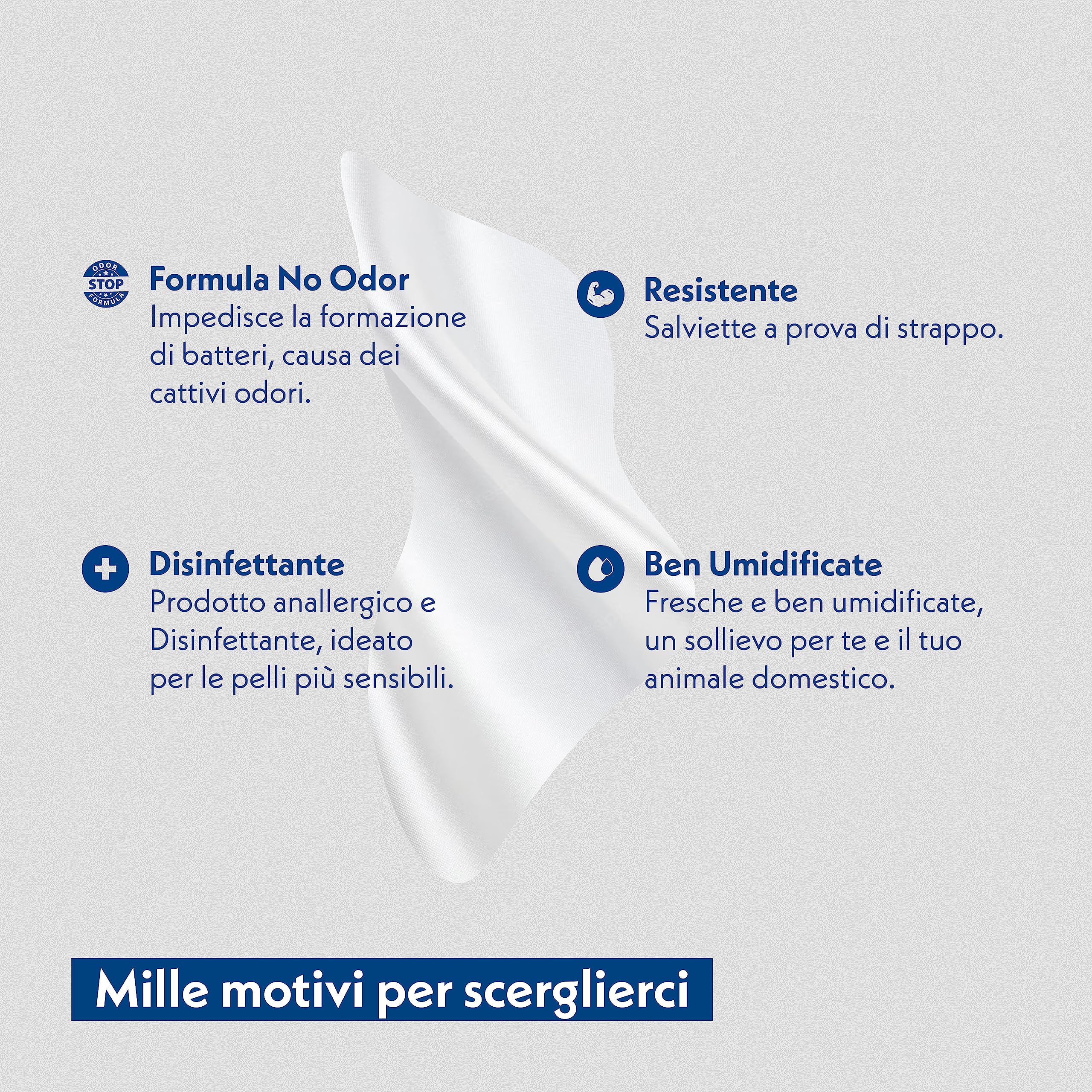 AMORE MIO | 660 Salviette con Clorexidina Maxi Formato, Igienizzanti e Purificanti, per Il Manto di Cani, Gatti e Animali Domestici, Disinfettanti 30x20 cm - 6 Confezione da 110 Salviettine