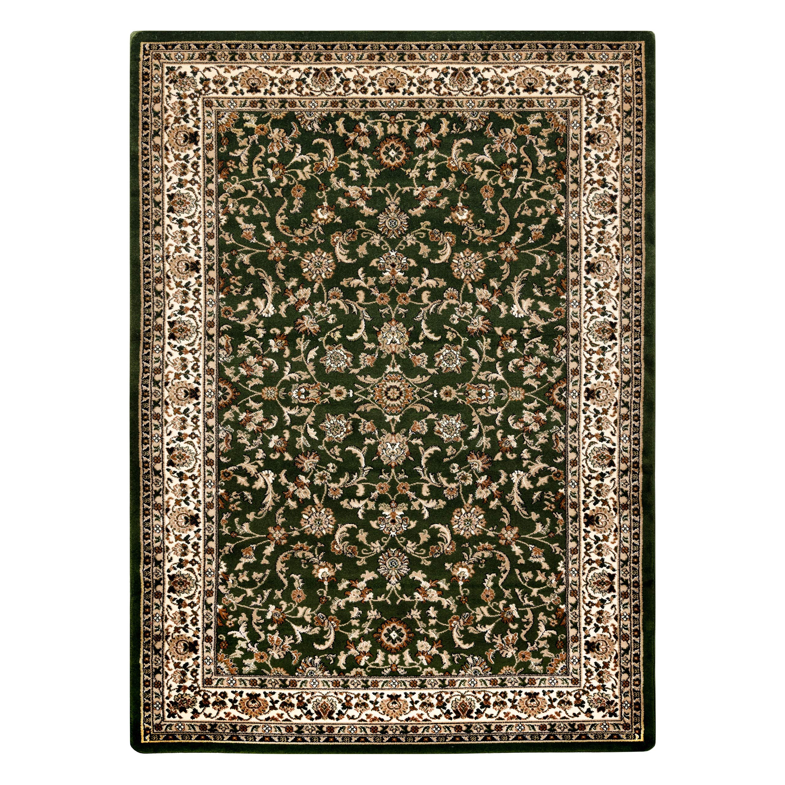 rugsx ROYAL ADR Klassischer Teppich - Wohnzimmerteppich, weicher Teppich für Wohnzimmer, Schlafzimmer und Flur, dunkelgrün 200x290 cm