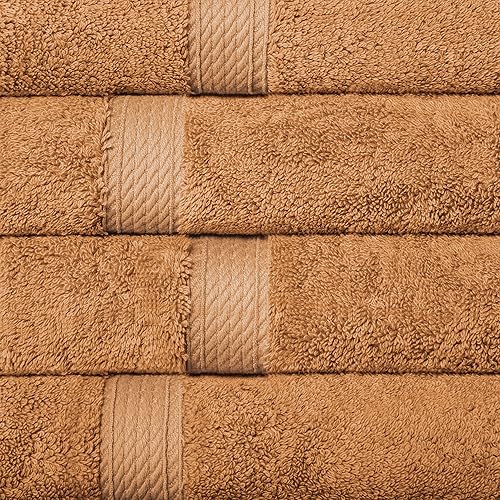 Miniatura 4 de SUPERIOR Madison TS - Juego de 4 toallas de mano, color óxido, 4 unidades