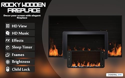 Rocky Wooden Fireplace HD - Wallpaper & Themes