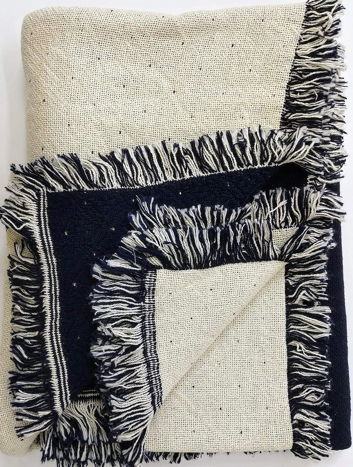 State of Texas Star Flag Blanket - Soft Afghan Gift Throw Woven from Cotton - Made in The USA (69x48)