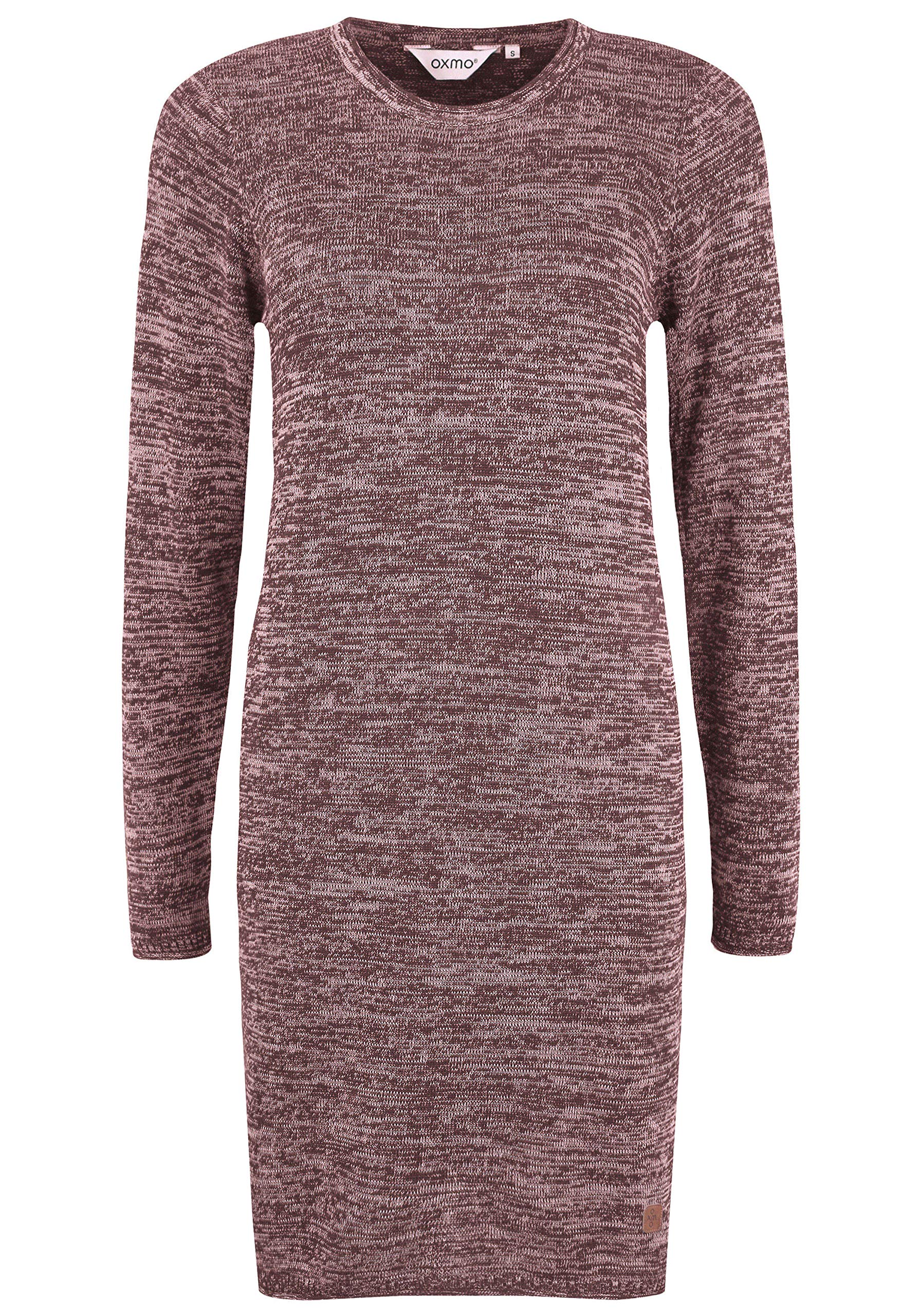 OXMO OXDanielle Damen Strickkleid Feinstrickkleid Langarm Kleid