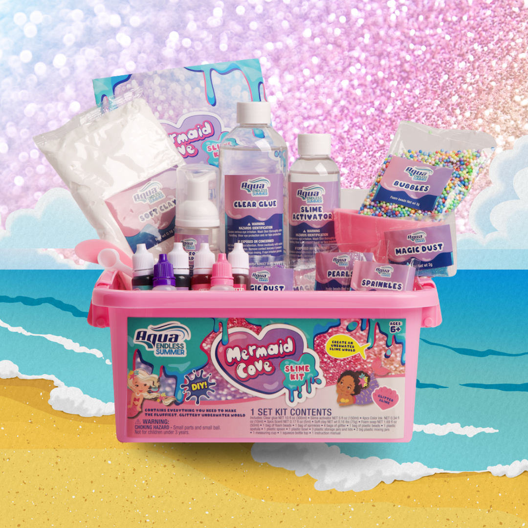 Amazon.com: Aqua Endless Summer Mermaid Cove DIY Slime Kit