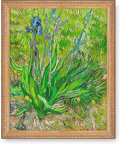 Miniatura 1335 de A&T ARTWORK The Starry Night de Vincent Van Gogh. Tamaño del marco: 36 x 30 pulgadas, tamaño de la imagen: 30 x 24 pulgadas, reproducciones clásicas