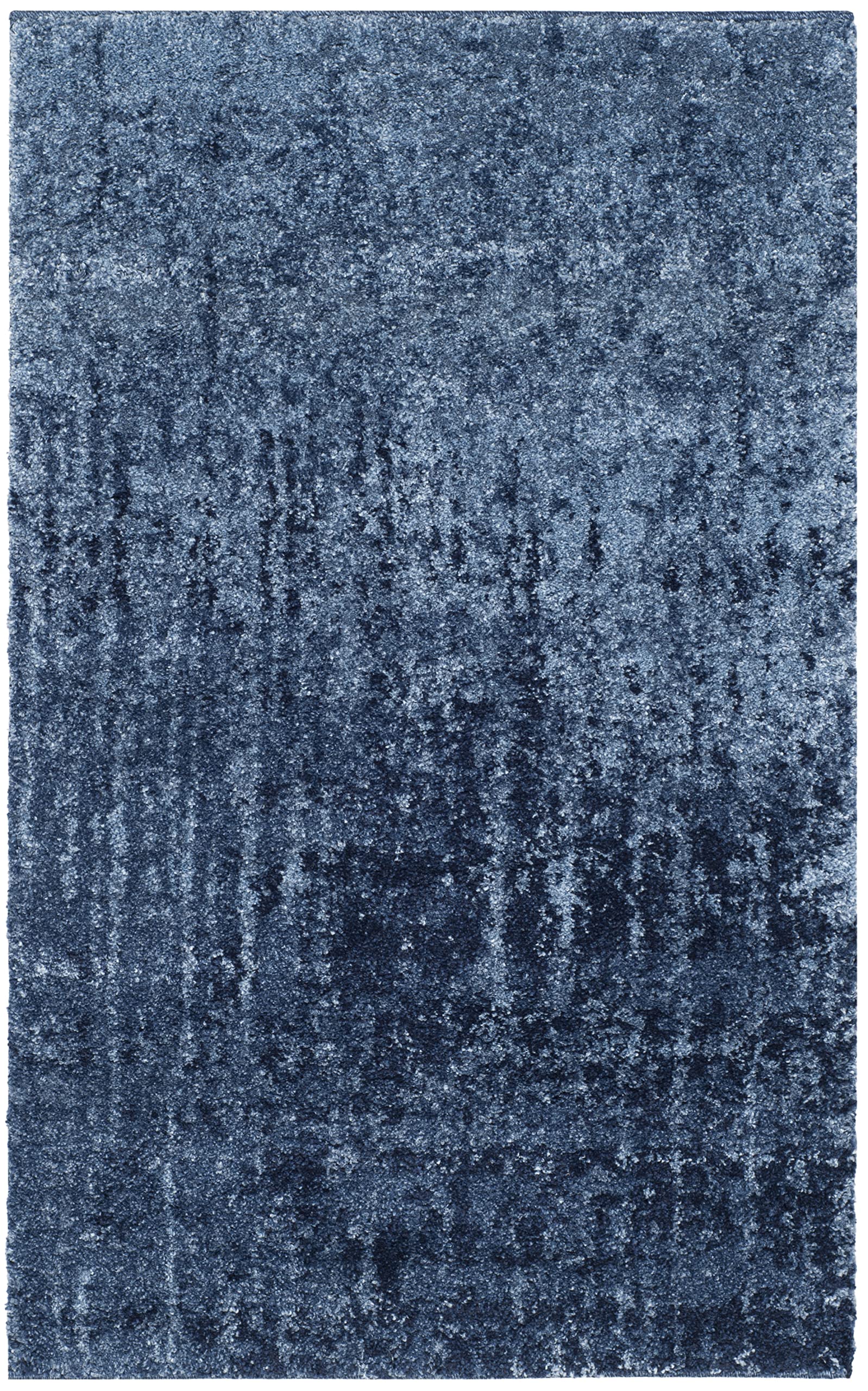 SAFAVIEH Retro Collection Accent Rug - 2' x 3', Light Blue & Blue, Modern Abstract Design, Non-Shedding & Easy Care, Ideal for High Traffic Areas in Entryway, Living Room, Bedroom (RET2770-6065)