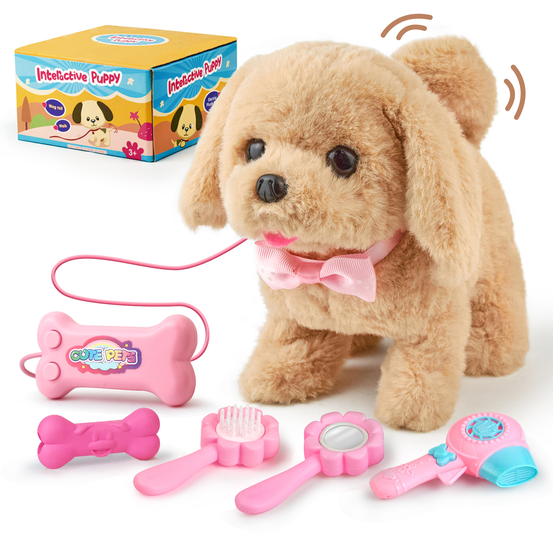 テレビ puppy Amazon.com: Stochastic Box Walking & Barking Puppy Dog Toy