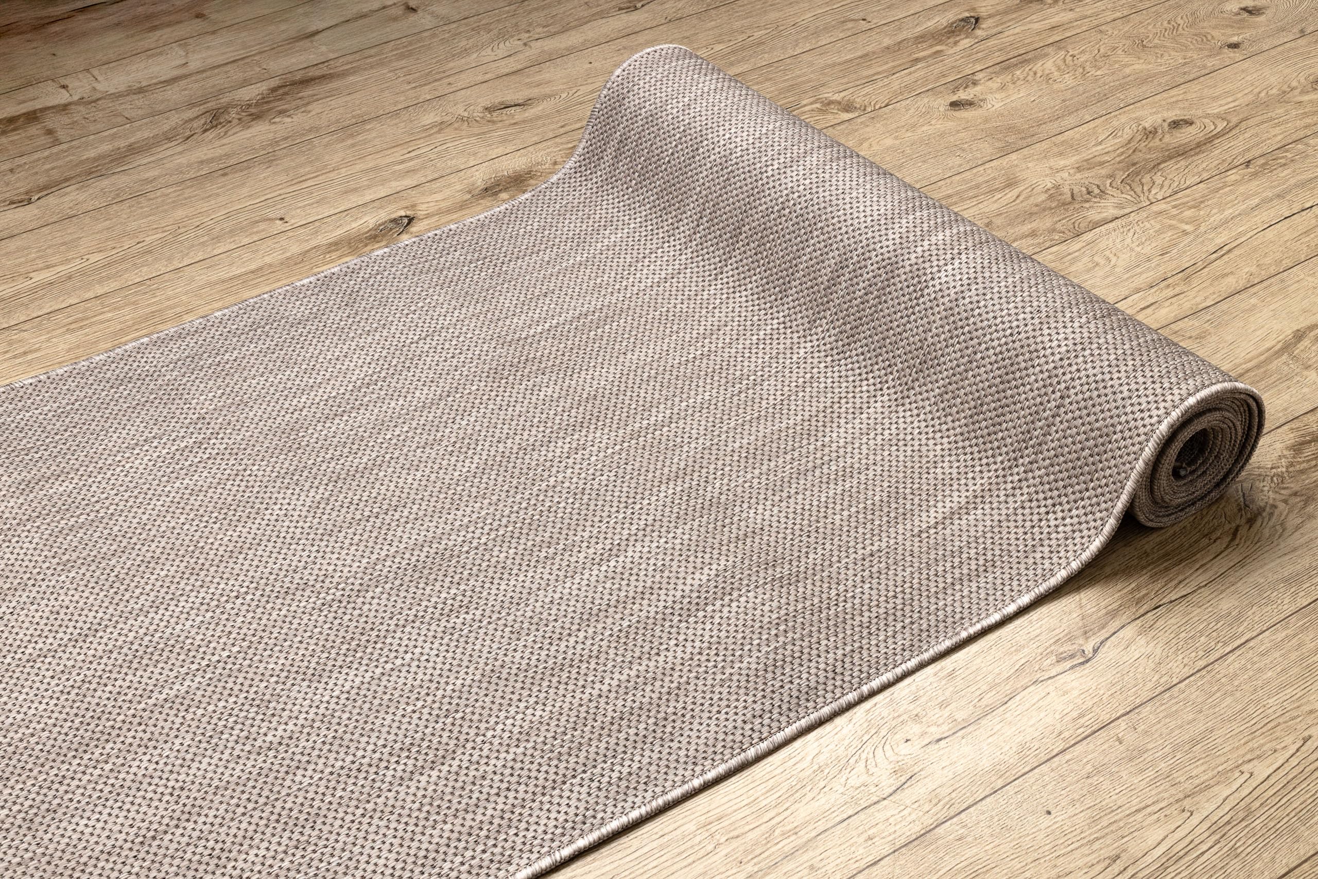 rugsx Passatoia SION effetto sisal, tappeto a tessitura piatta, resistente e facile da pulire, interno esterno, cucina corridoio balcone terrazza, beige 80x200 cm