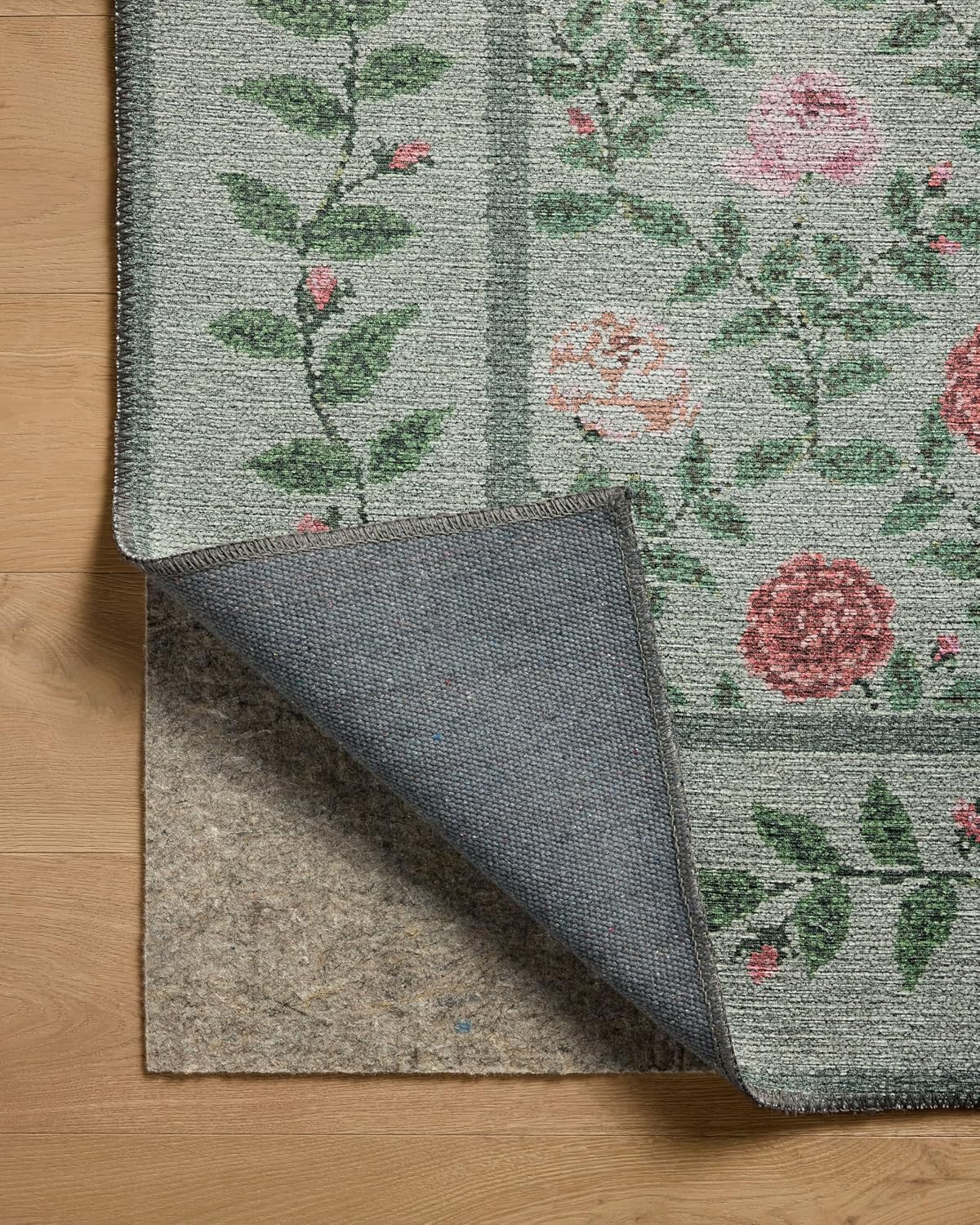 Loloi Rifle Paper Co. Wildwood Collection WWLD-02 Green 7'-6" x 9'-6" Area Rug