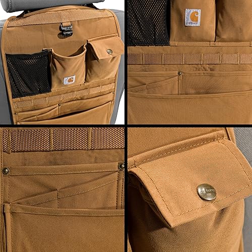 Vista 10 de Carhartt Organizador universal de lona de nailon para respaldo de asiento, color grava