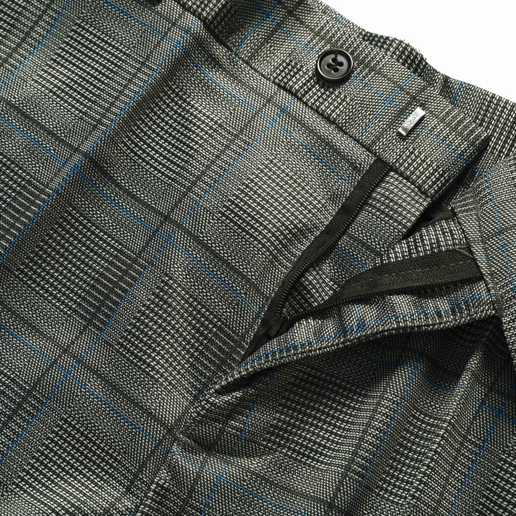 Allthemen Abito da Uomo Plaid 2 Pezzi Completo Giacca Blazer Pantaloni Slim Fit da Lavoro Abiti Eleganti Cerimonia Smoking