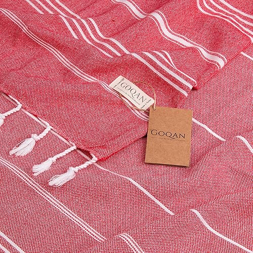 Miniatura 6 de Toalla turca Real Grand Bazaar Pestemal 100% de algodón, prelavada, más suave, 39x69 de Pestemal, para playa, el baño, spa, hammam, toallas súper