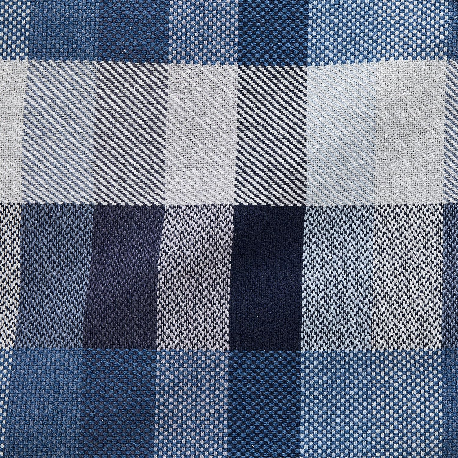 Eddie Bauer - Twin Size Blanket, 100% Yarn Dyed Cotton Striped Bedding for Year Round Comfort, Throw Blanket for Couch or Bed (Windsor Blue)