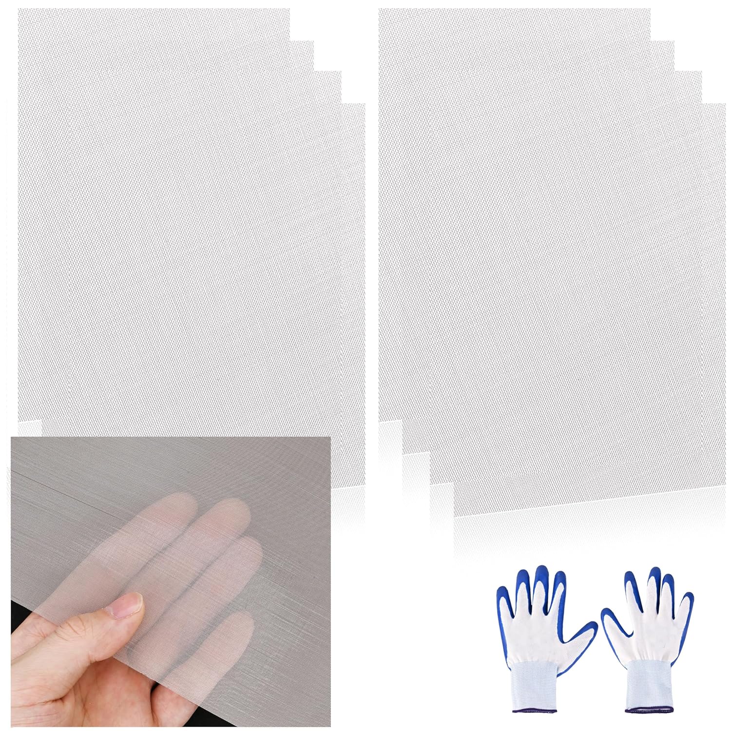 8 Pcs 13x9 (33cmx23cm) 40 Mesh 304 Stainless Steel Wire Mesh Sheet, Rustproof Metal Mesh Sheet Screen for DIY Crafts, Vent Covers, Garden Fencing, Window Protection & Industrial Filters