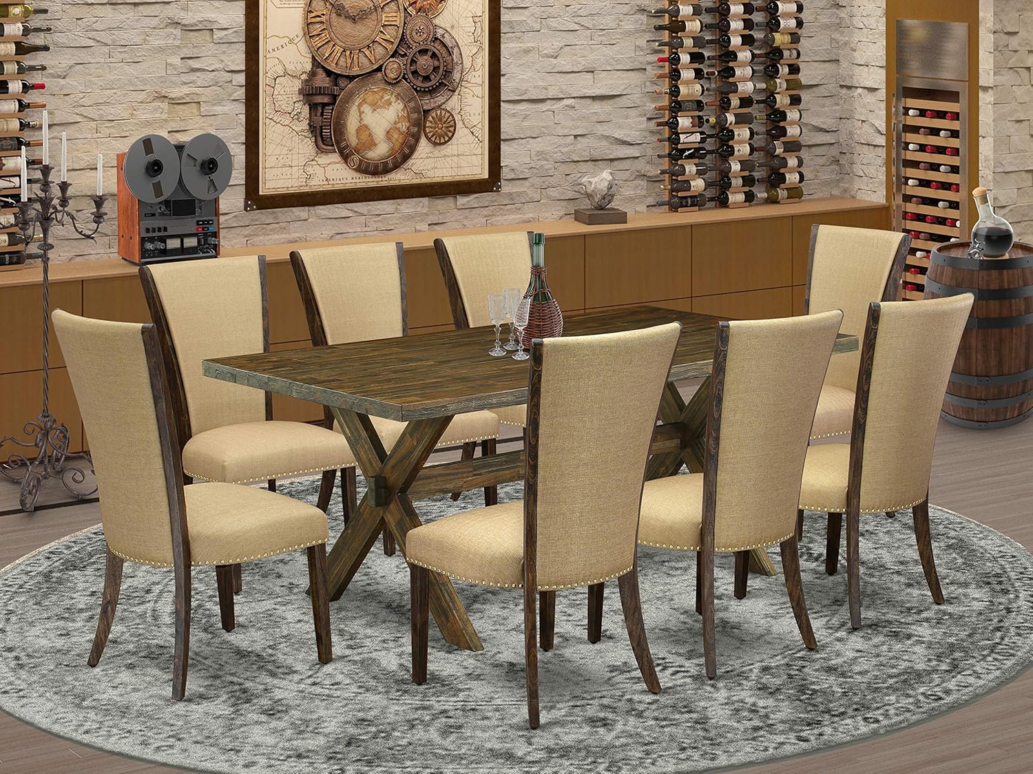 East West Furniture X777VE703-9 Piece Dining Room UK Ubuy
