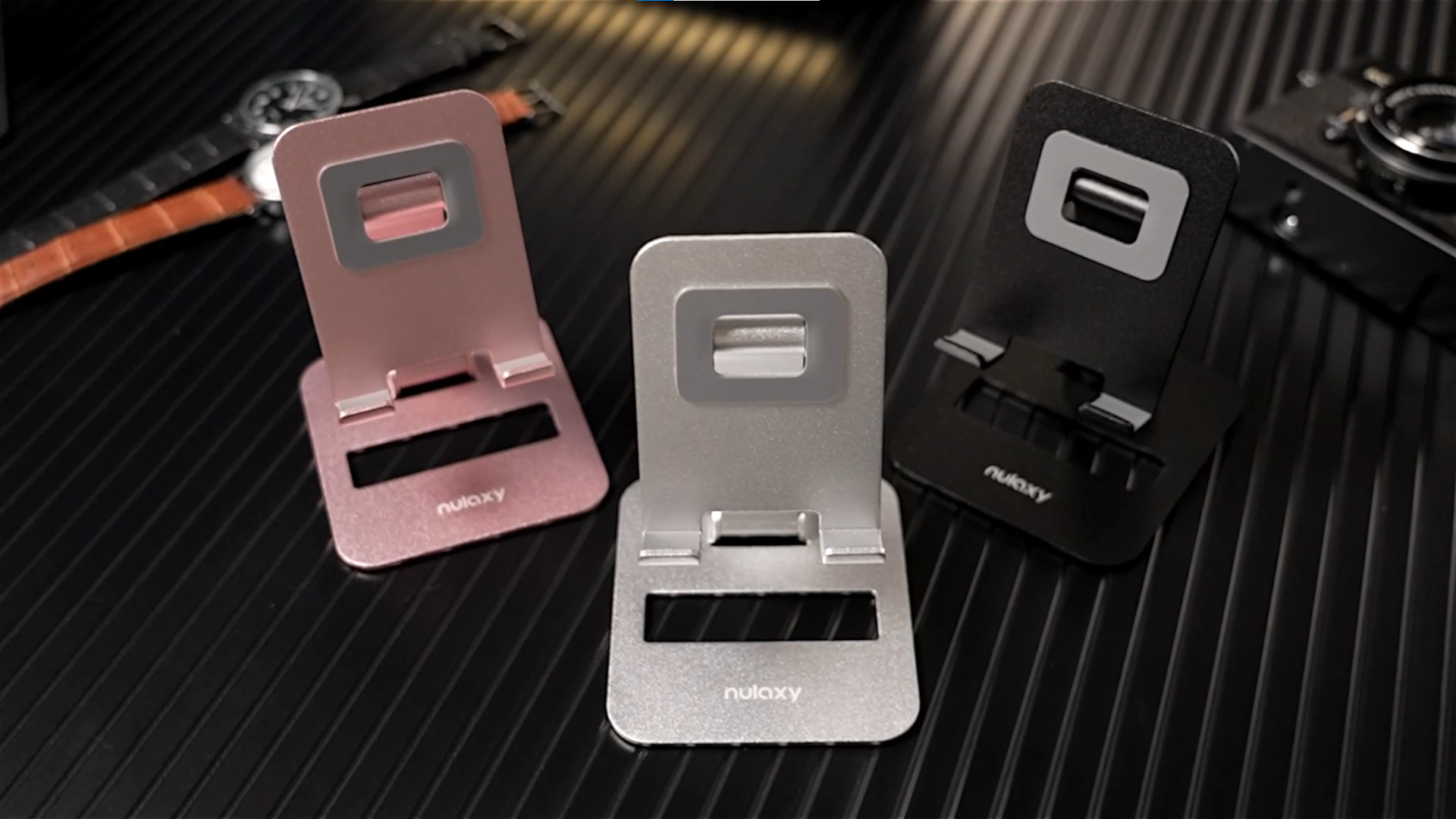 Amazon.co.jp: Nulaxy 2個セットクデュアル折りたたみスマホスタンド