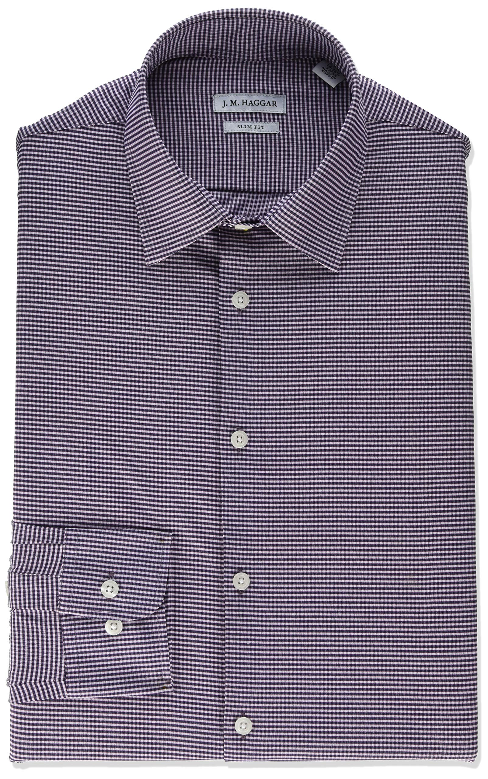 HaggarJ.m Men's Premium Performance Slim Fit Dress Shirt