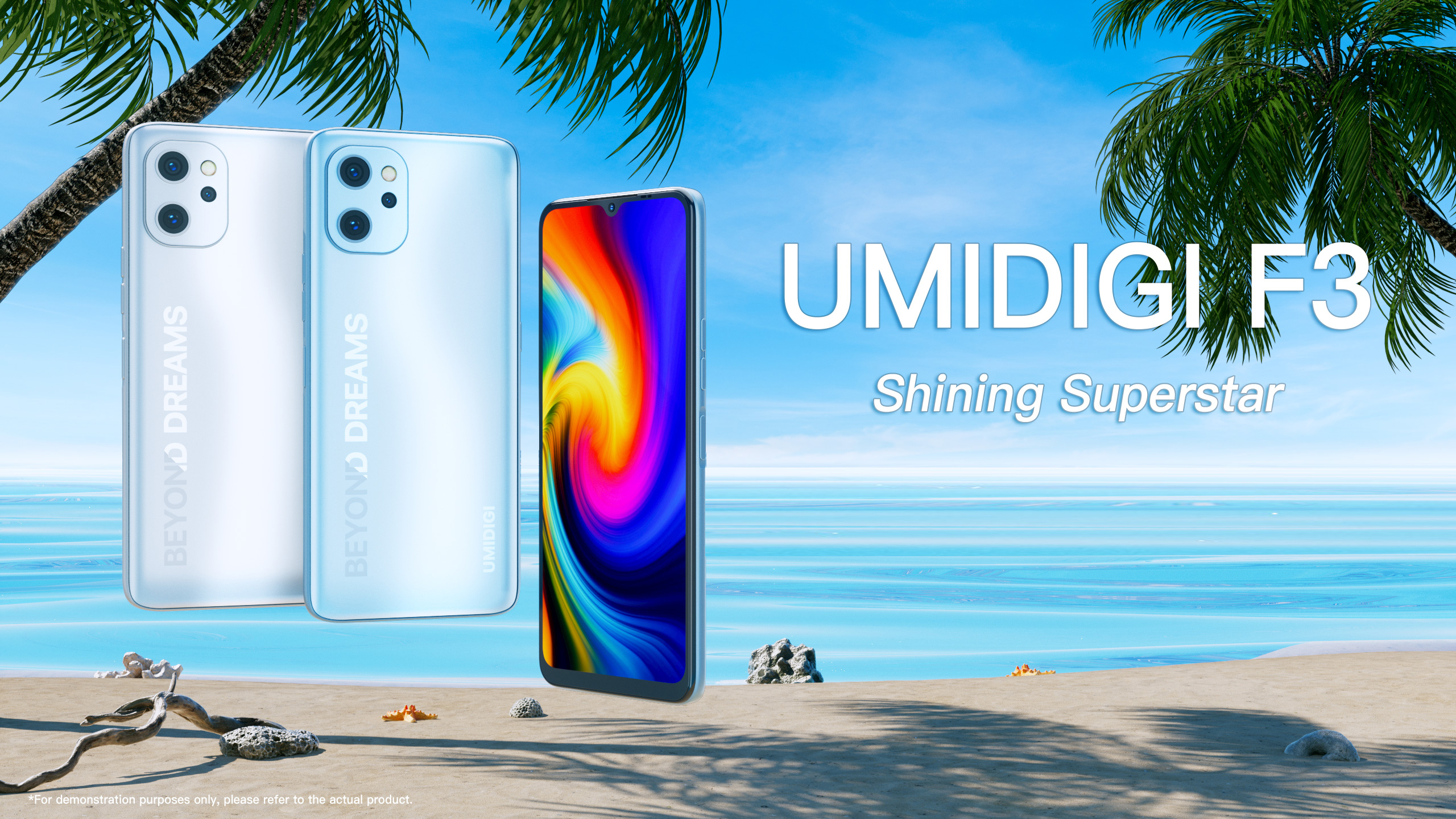 Cell Phone, UMIDIGI F3 8GB+128GB Smartphone Unlocked, 48MP AI
