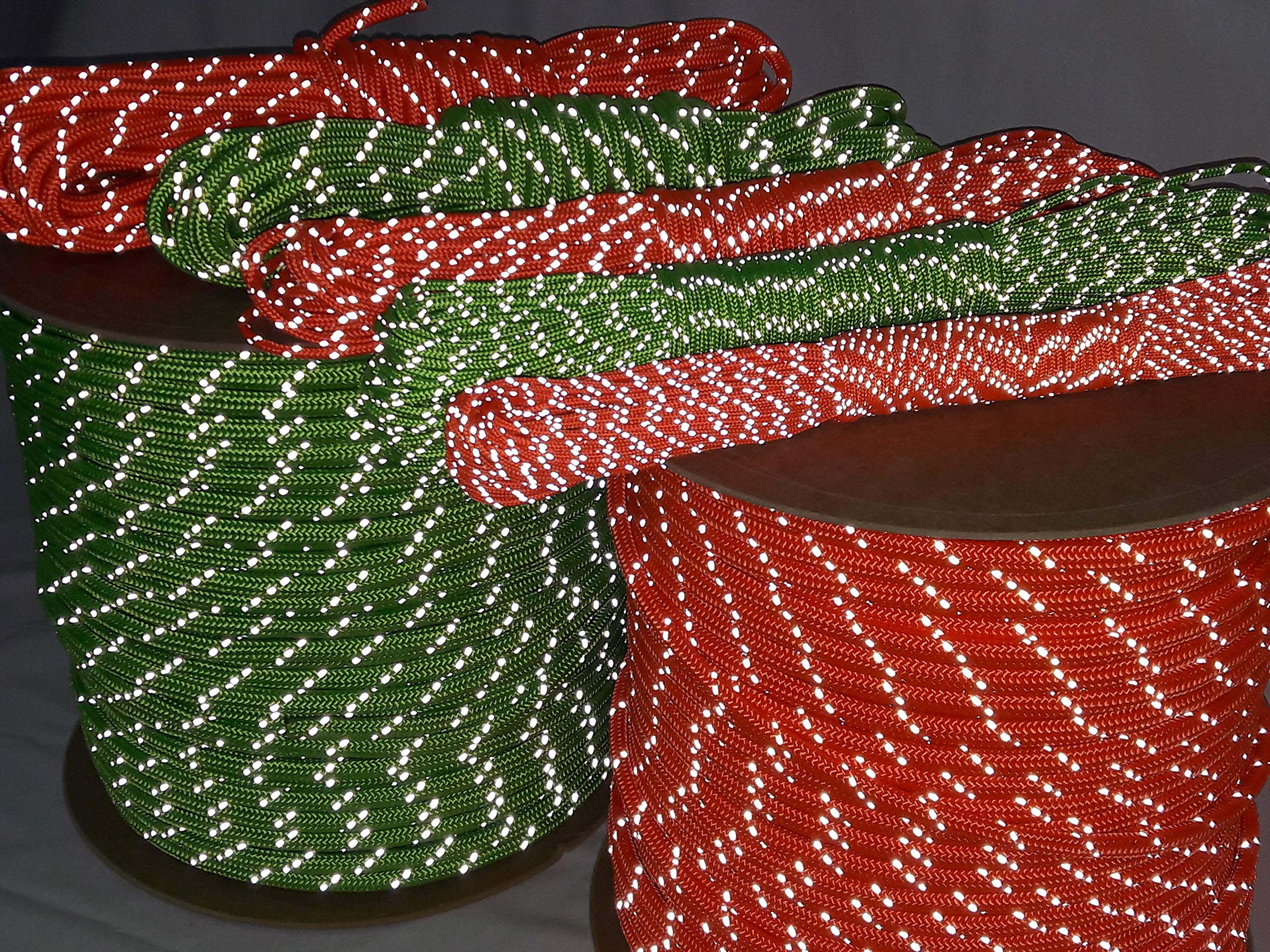 OuM 100m Polyesterseil reflektierend, leuchtende Farben (0,48€-1,25€/m)