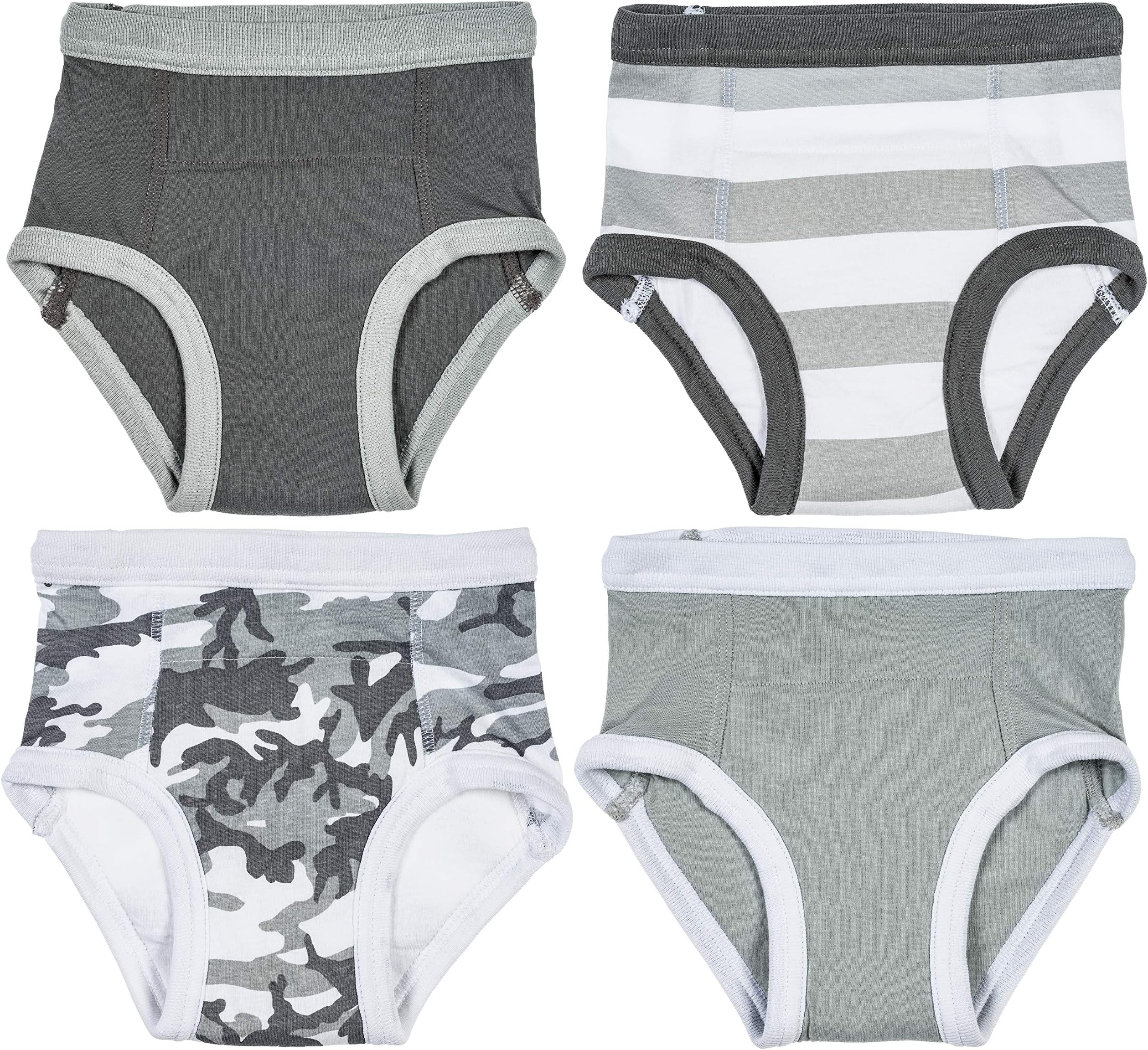 Trimfit Little Boys Cotton Training Pants (Pack of 4 Kids Underwear)