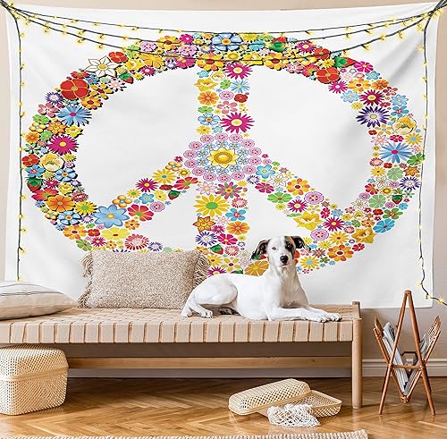 Miniatura 260 de Ambesonne Tapiz gótico, patio con hiedra encantada en la puerta antigua al bosque, colgante de pared ancho para dormitorio, sala de estar, 2-Verde