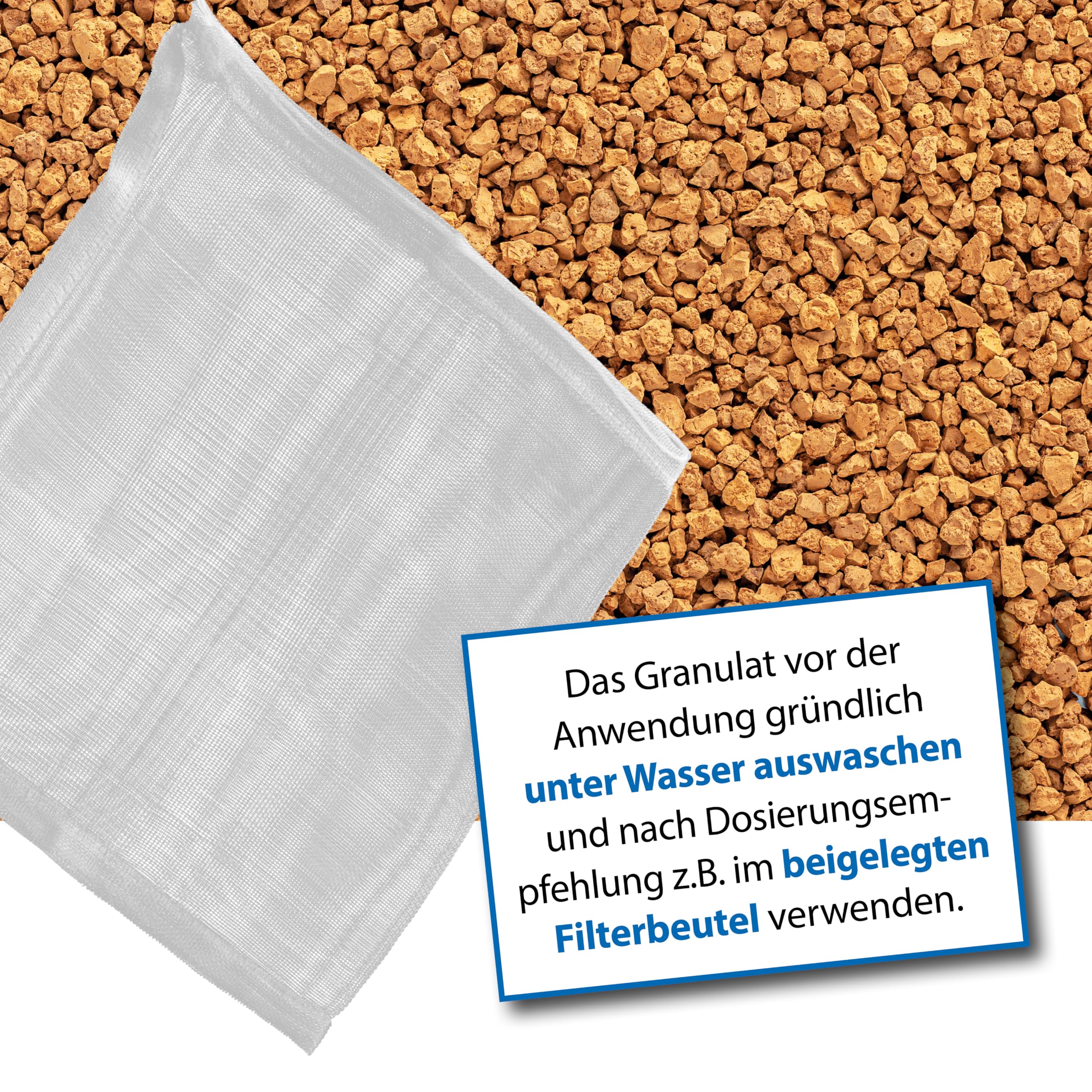 Phosphatentferner Aquarium 5 l - Phos-Out 4 PO4 Eisenhydroxid Granulat | Phosphatbinder, Filtermaterial, mit Filterbeutel, gegen Phosphat, Silikat, Gelbstoffe, Algenwachstum, Süßwasser Meerwasser