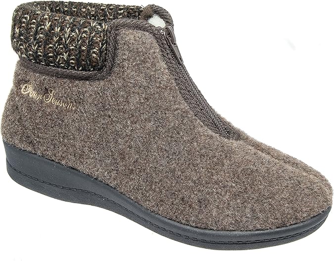 zip up slipper boots