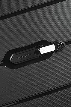 Samsonite Flux - Spinner M, Expandable Suitcase, 68 cm, 75/85 L, Black (Black)
