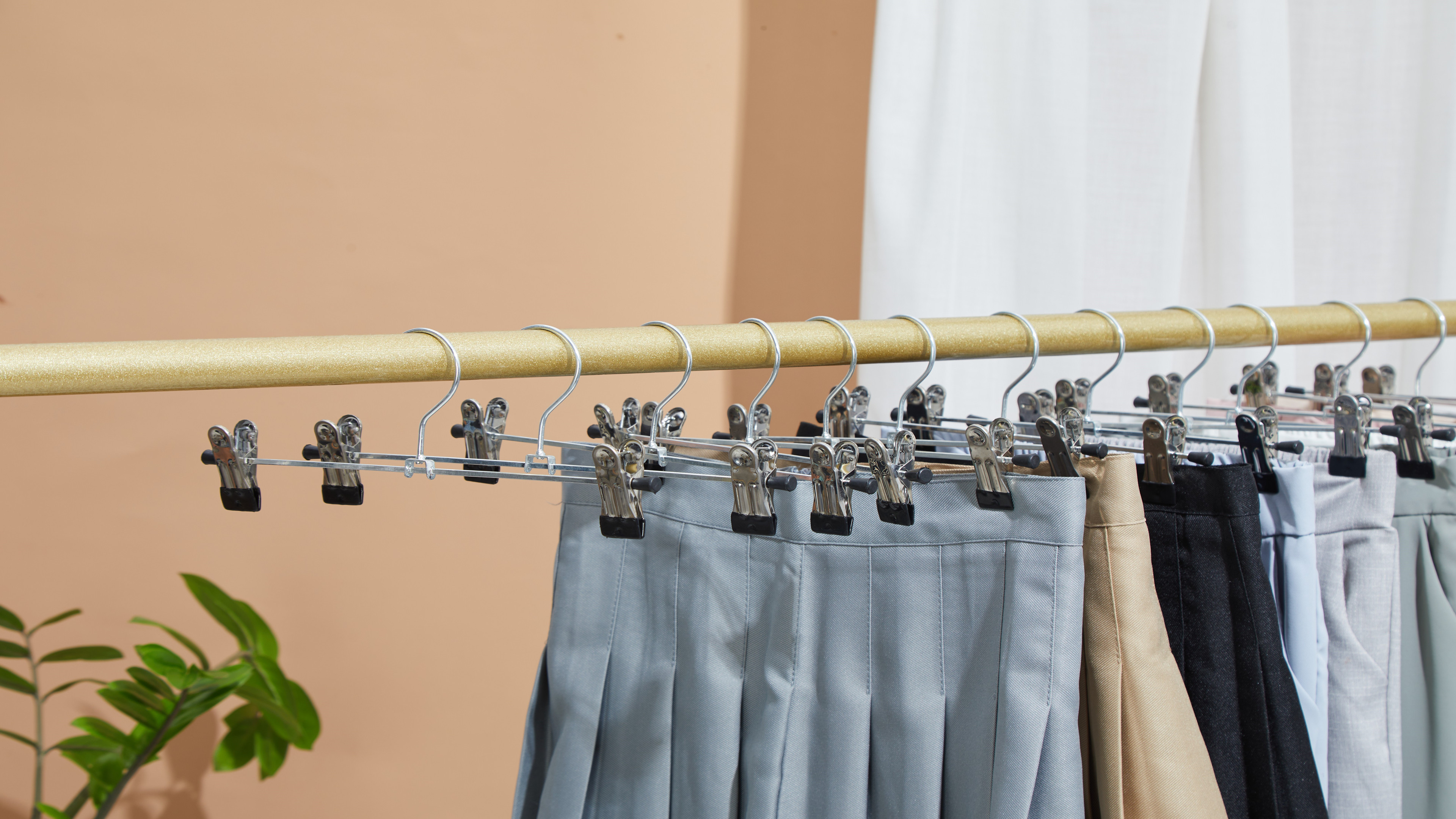 20 Stück Hosenbügel-Set Aus Metall Mit Drehhaken - Praktische Klemmbügel Für Hosen & Röcke