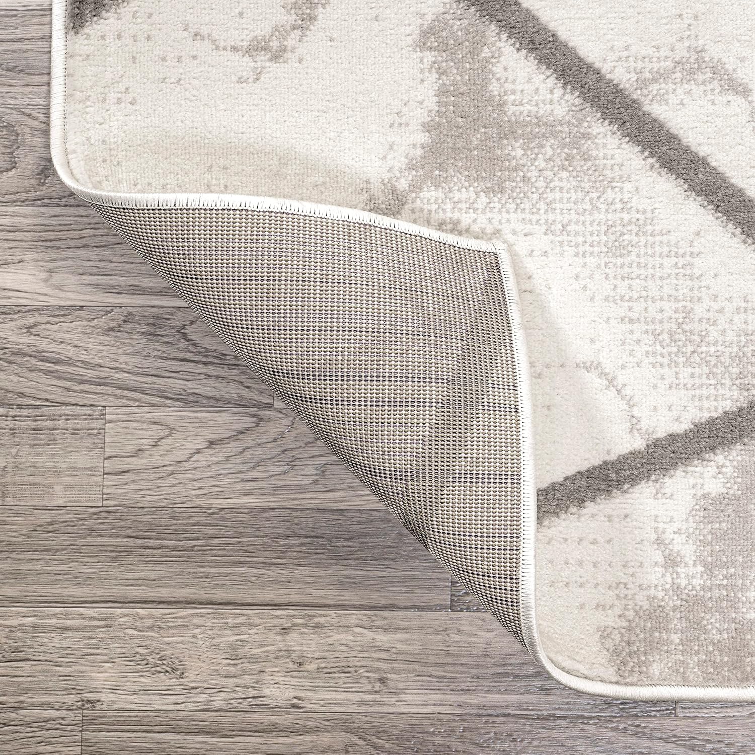 JONATHAN Y Patras Modern Geometric Marbled Ivory/Gray Indoor Area Rug, 5x8, Coastal, Contemporary, Easy-Cleaning for Living Room, Bedroom, Kitchen, Pet Friendly, Non-Shedding (LUX105A-5)