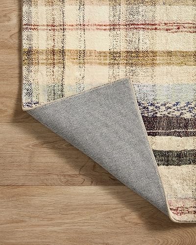 Miniatura 10 de Loloi Chris Loves Julia Humphrey Collection HUM-02 - Alfombra de área de 8 pies 3 pulgadas x 11 pies 3 pulgadas, color marfilmulti con altura de